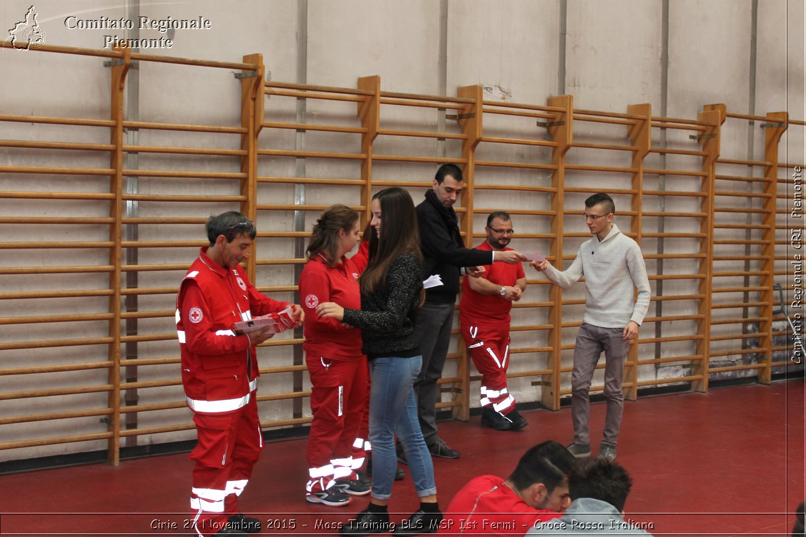 Cirie 27 Novembre 2015 - Mass Training BLS MSP Ist Fermi - Croce Rossa Italiana- Comitato Regionale del Piemonte