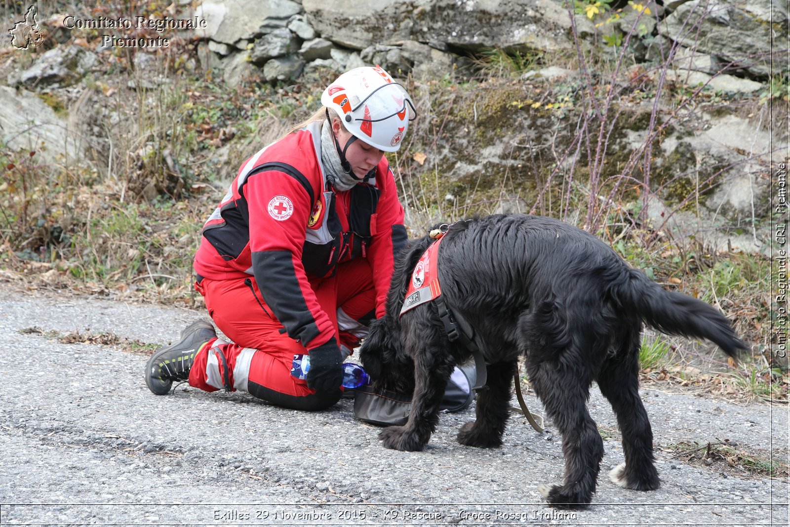 Exilles 29 Novembre 2015 - K9 Rescue - Croce Rossa Italiana- Comitato Regionale del Piemonte