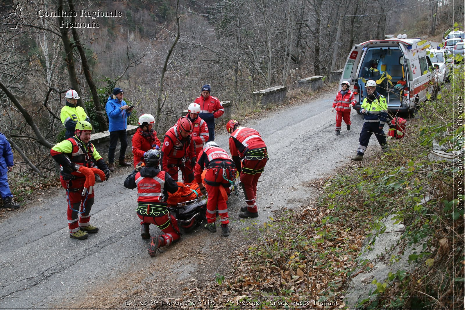 Exilles 29 Novembre 2015 - K9 Rescue - Croce Rossa Italiana- Comitato Regionale del Piemonte