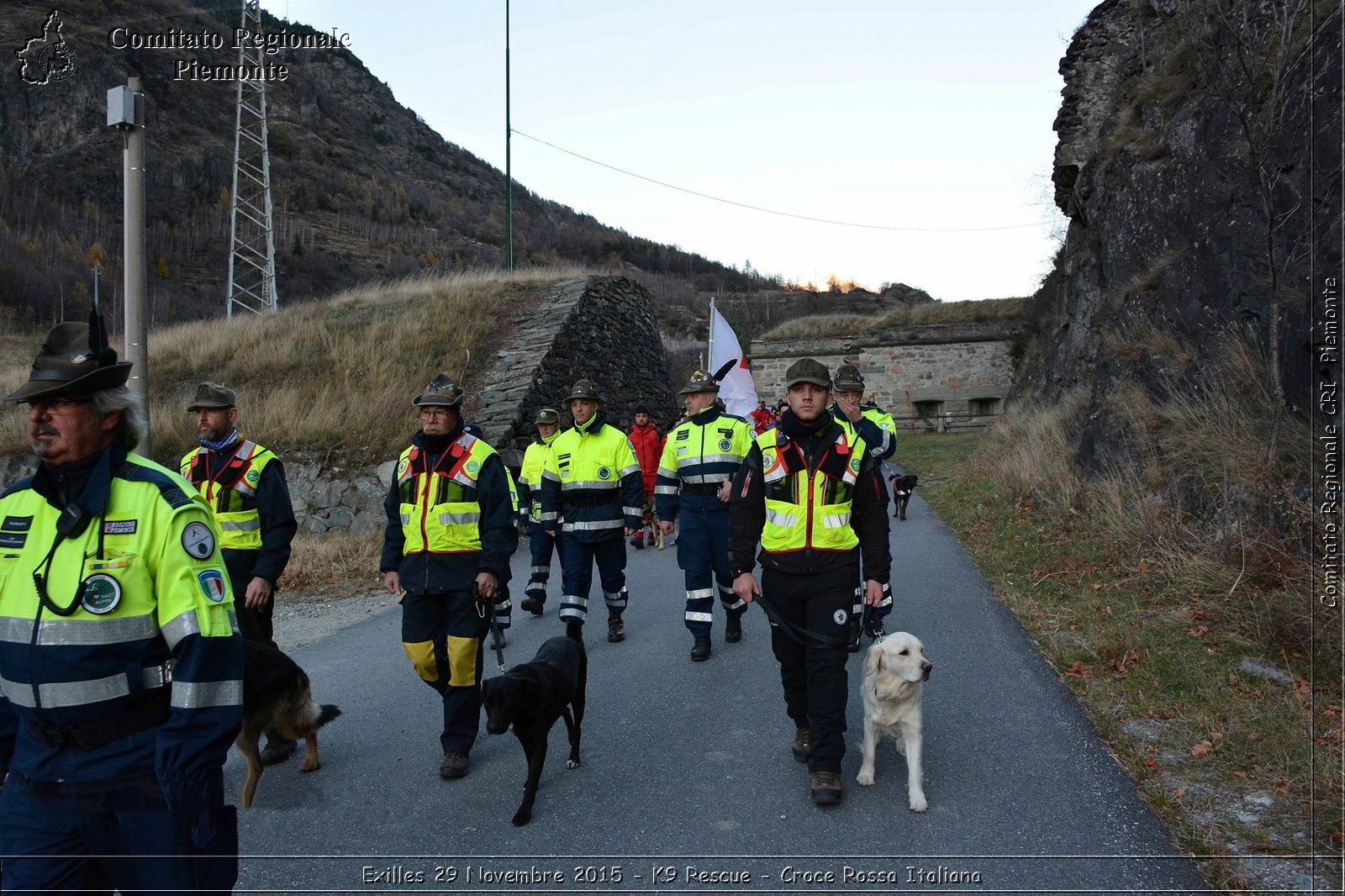 Exilles 29 Novembre 2015 - K9 Rescue - Croce Rossa Italiana- Comitato Regionale del Piemonte