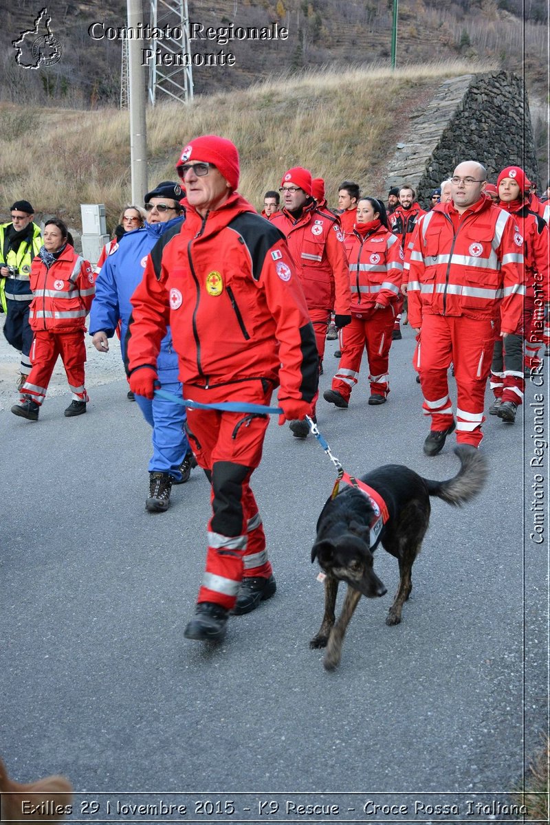 Exilles 29 Novembre 2015 - K9 Rescue - Croce Rossa Italiana- Comitato Regionale del Piemonte