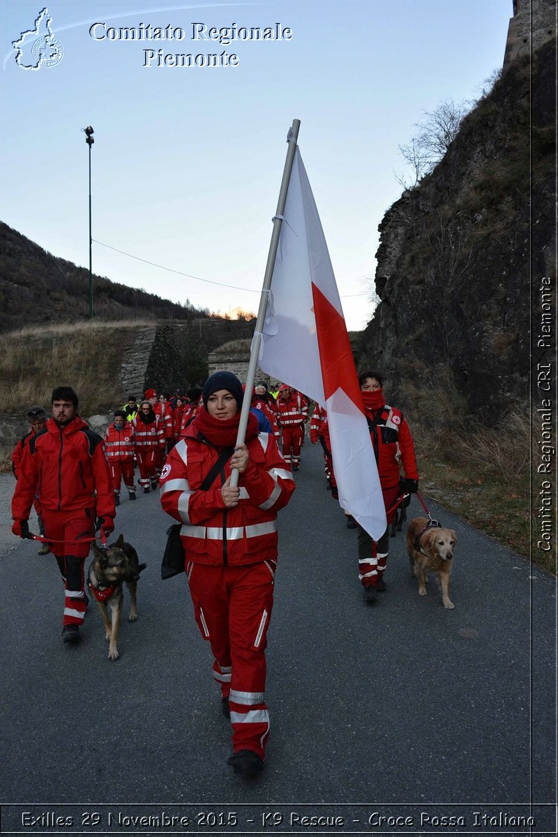 Exilles 29 Novembre 2015 - K9 Rescue - Croce Rossa Italiana- Comitato Regionale del Piemonte