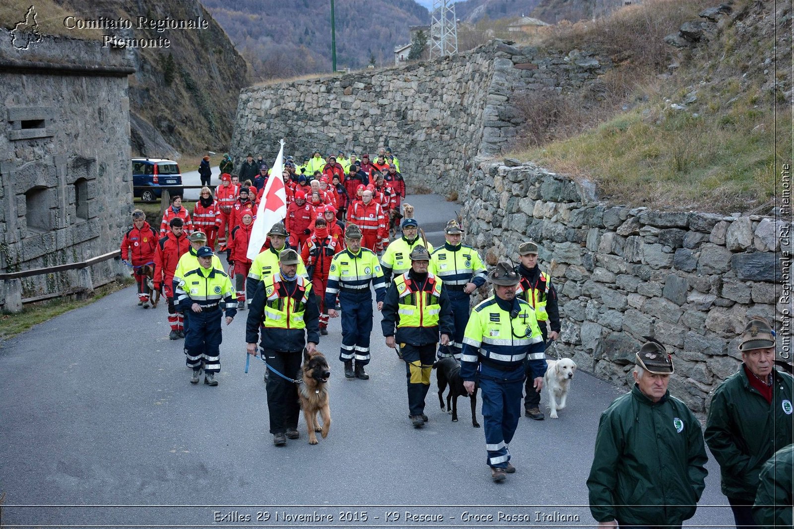 Exilles 29 Novembre 2015 - K9 Rescue - Croce Rossa Italiana- Comitato Regionale del Piemonte