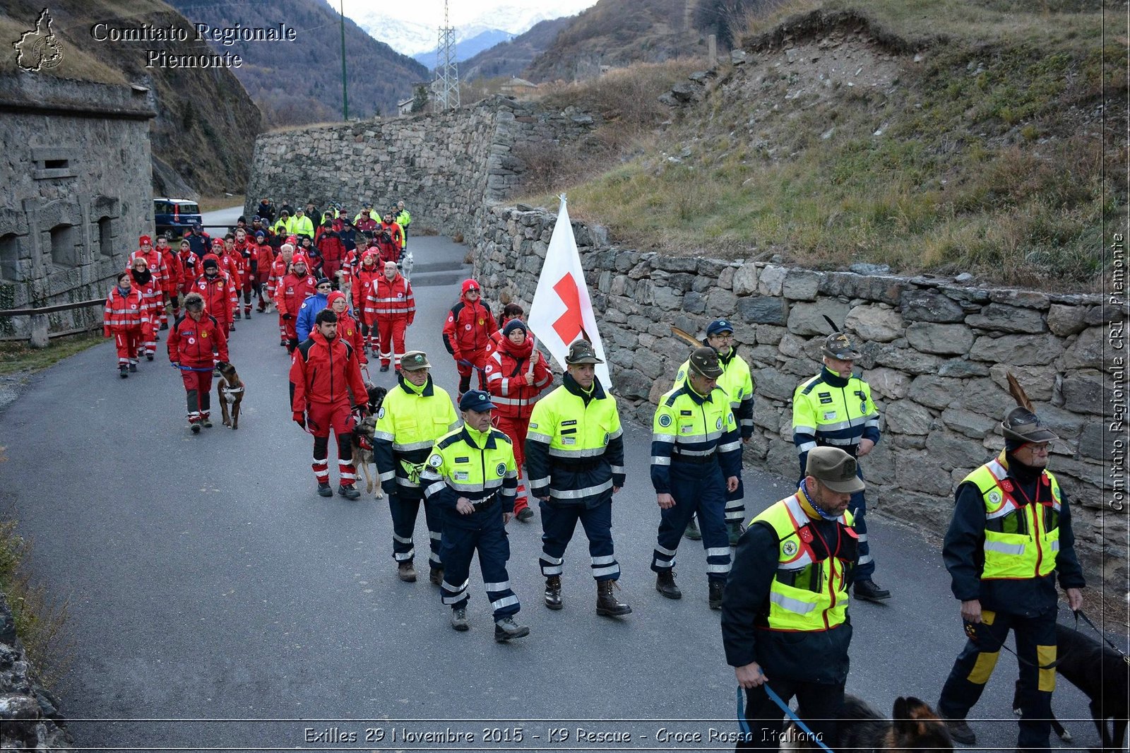 Exilles 29 Novembre 2015 - K9 Rescue - Croce Rossa Italiana- Comitato Regionale del Piemonte