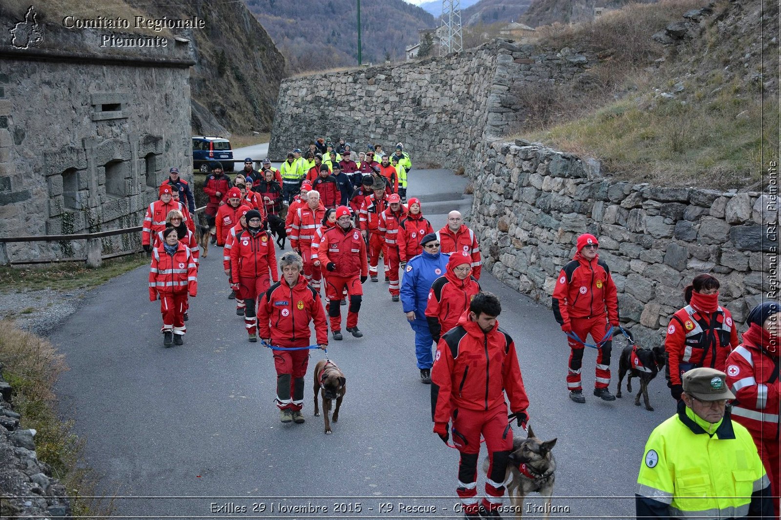 Exilles 29 Novembre 2015 - K9 Rescue - Croce Rossa Italiana- Comitato Regionale del Piemonte