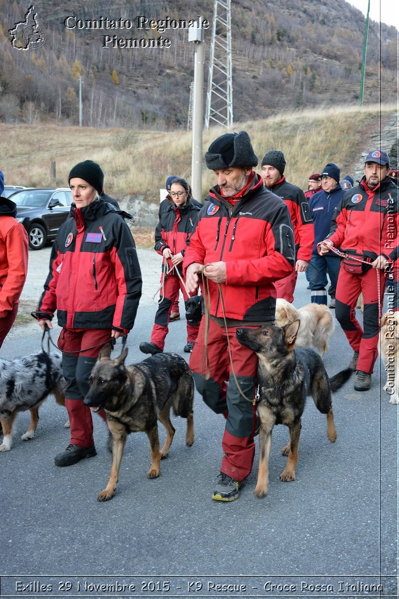 Exilles 29 Novembre 2015 - K9 Rescue - Croce Rossa Italiana- Comitato Regionale del Piemonte