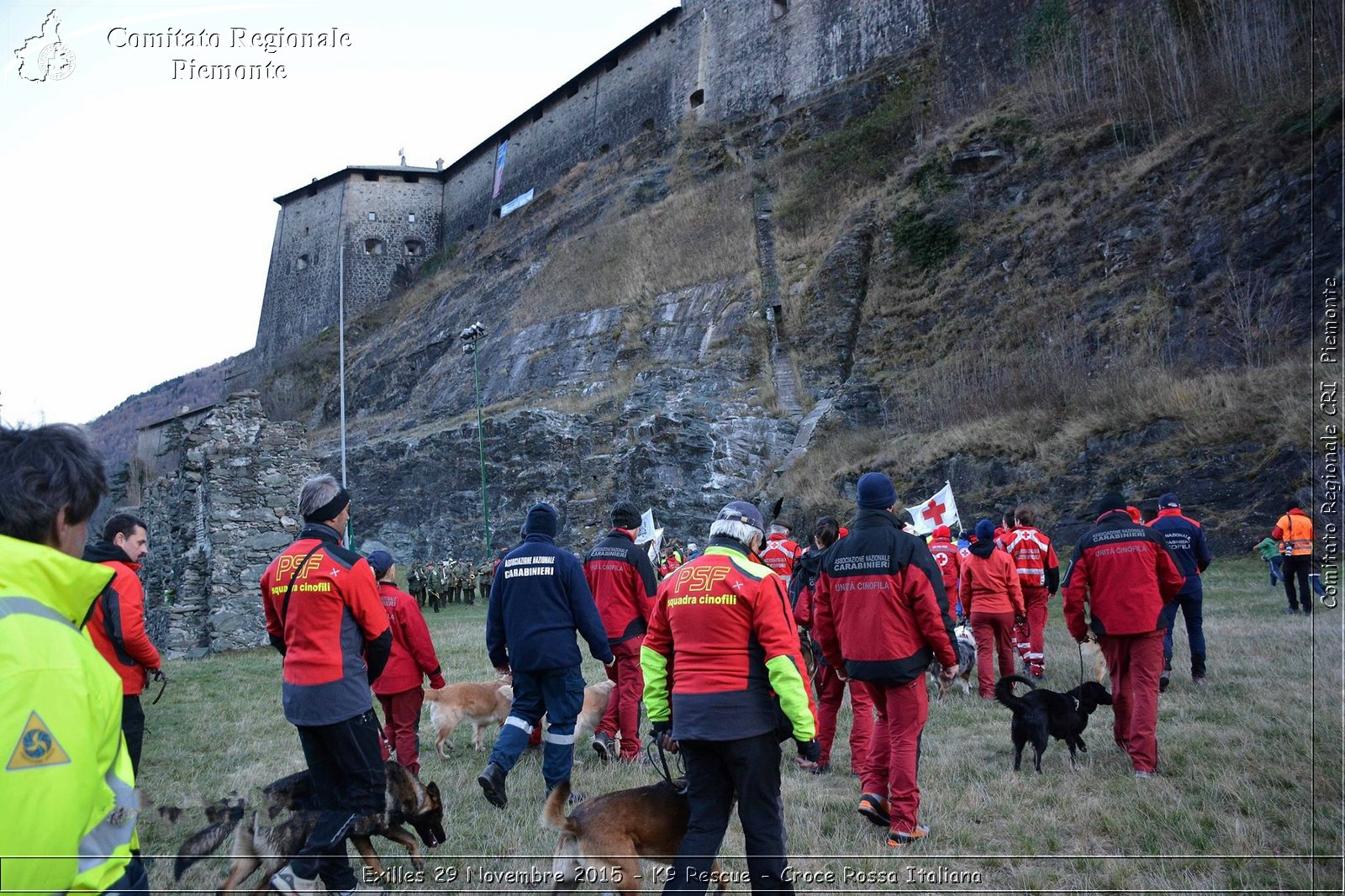 Exilles 29 Novembre 2015 - K9 Rescue - Croce Rossa Italiana- Comitato Regionale del Piemonte