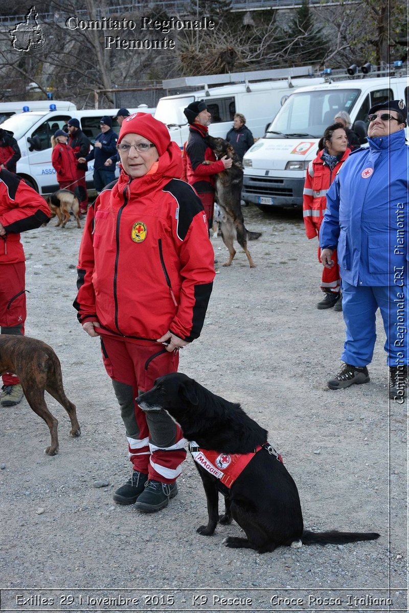 Exilles 29 Novembre 2015 - K9 Rescue - Croce Rossa Italiana- Comitato Regionale del Piemonte