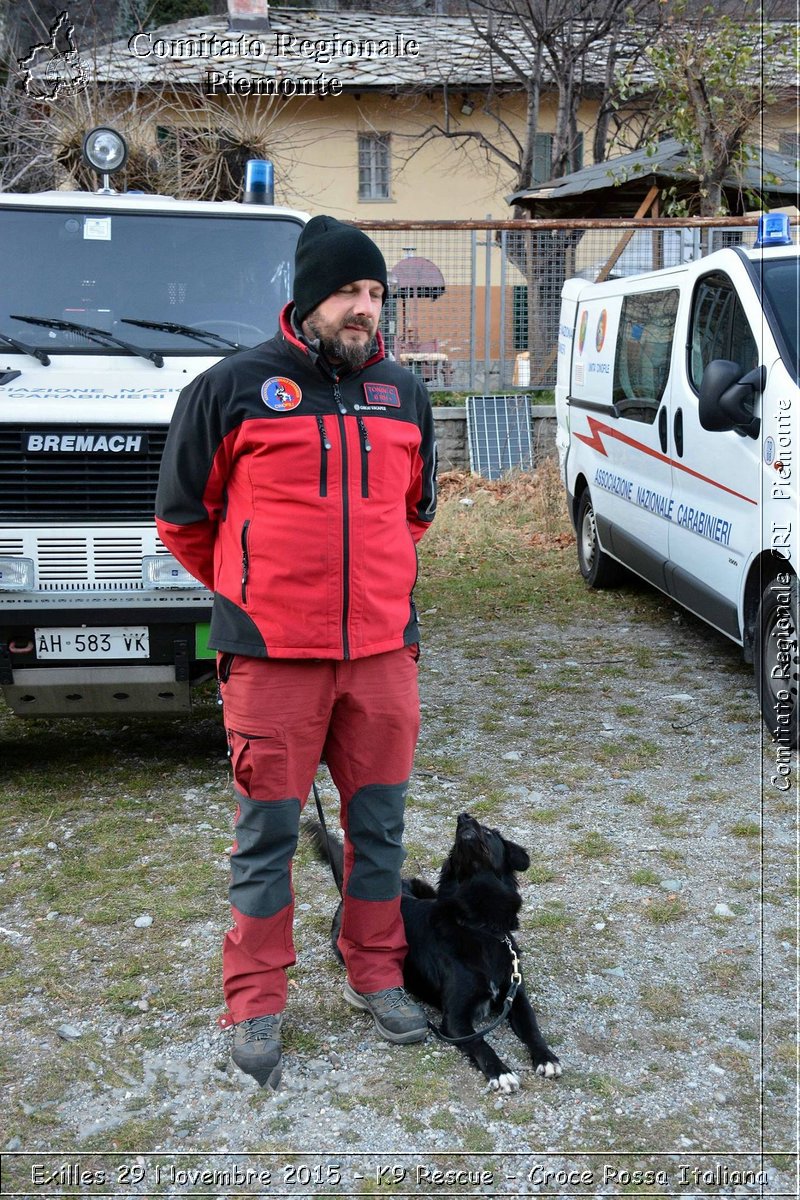 Exilles 29 Novembre 2015 - K9 Rescue - Croce Rossa Italiana- Comitato Regionale del Piemonte