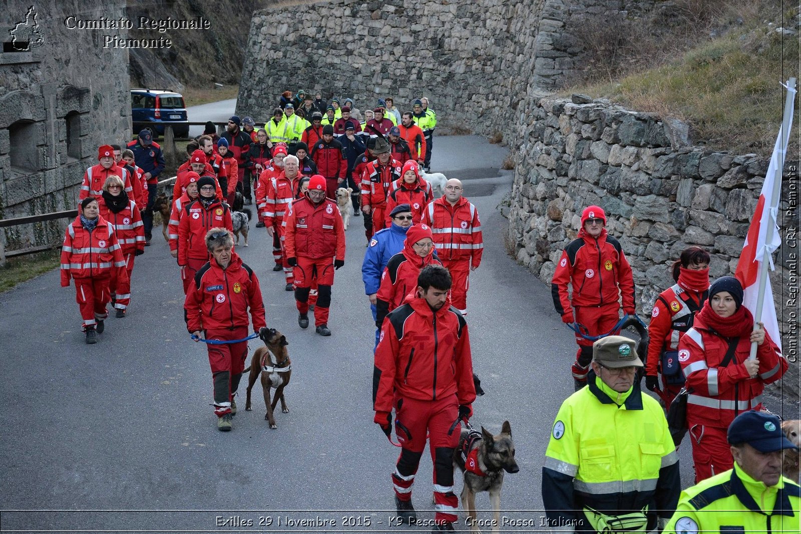 Exilles 29 Novembre 2015 - K9 Rescue - Croce Rossa Italiana- Comitato Regionale del Piemonte