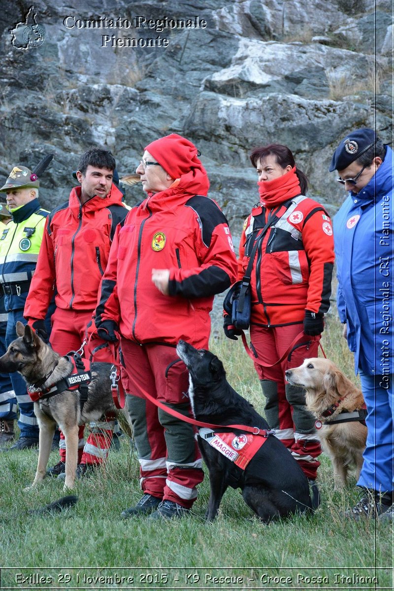 Exilles 29 Novembre 2015 - K9 Rescue - Croce Rossa Italiana- Comitato Regionale del Piemonte