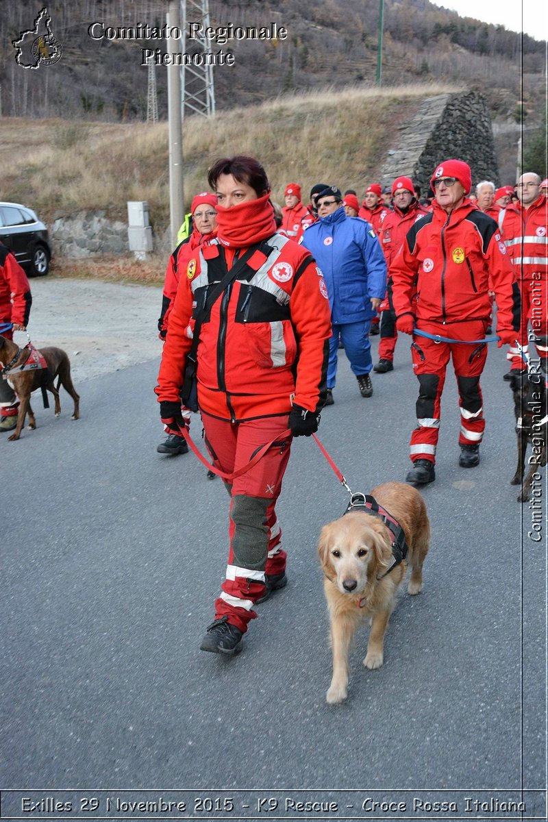 Exilles 29 Novembre 2015 - K9 Rescue - Croce Rossa Italiana- Comitato Regionale del Piemonte