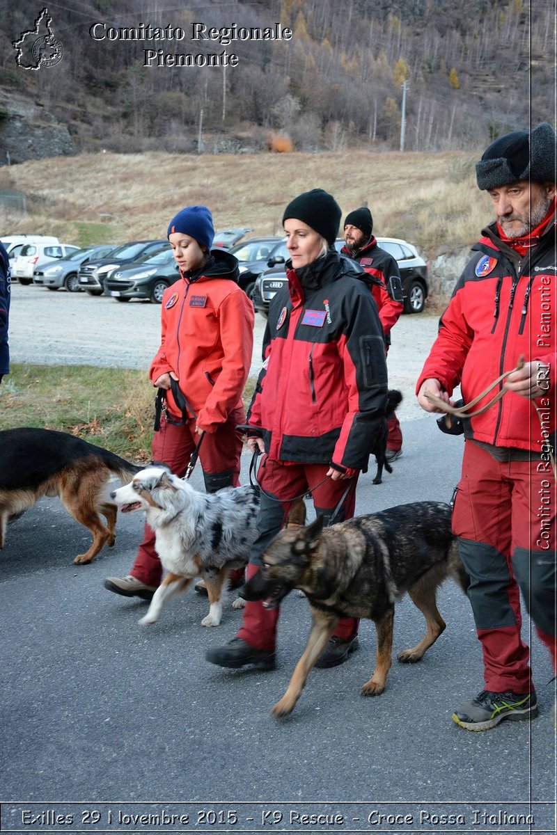 Exilles 29 Novembre 2015 - K9 Rescue - Croce Rossa Italiana- Comitato Regionale del Piemonte