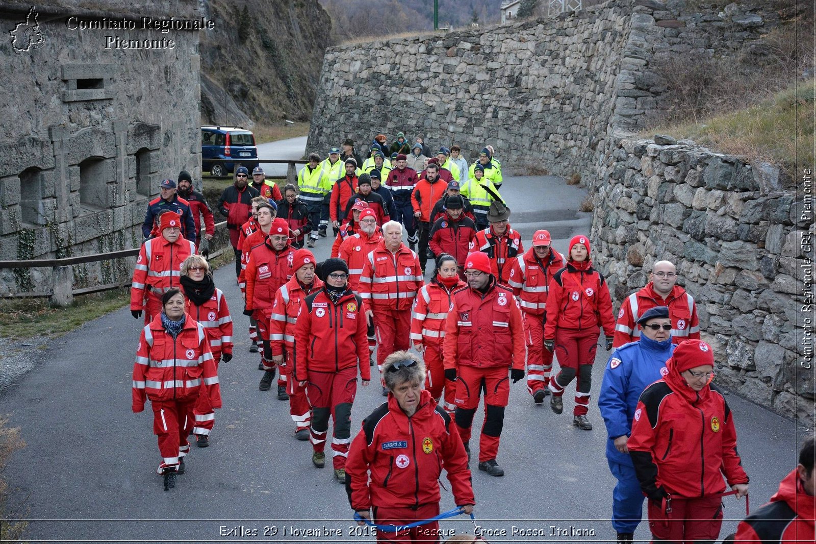 Exilles 29 Novembre 2015 - K9 Rescue - Croce Rossa Italiana- Comitato Regionale del Piemonte