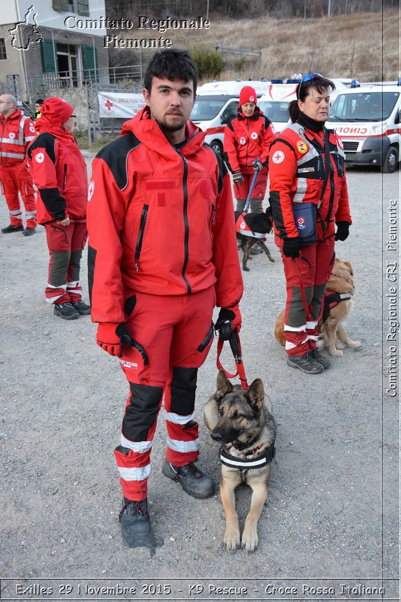 Exilles 29 Novembre 2015 - K9 Rescue - Croce Rossa Italiana- Comitato Regionale del Piemonte