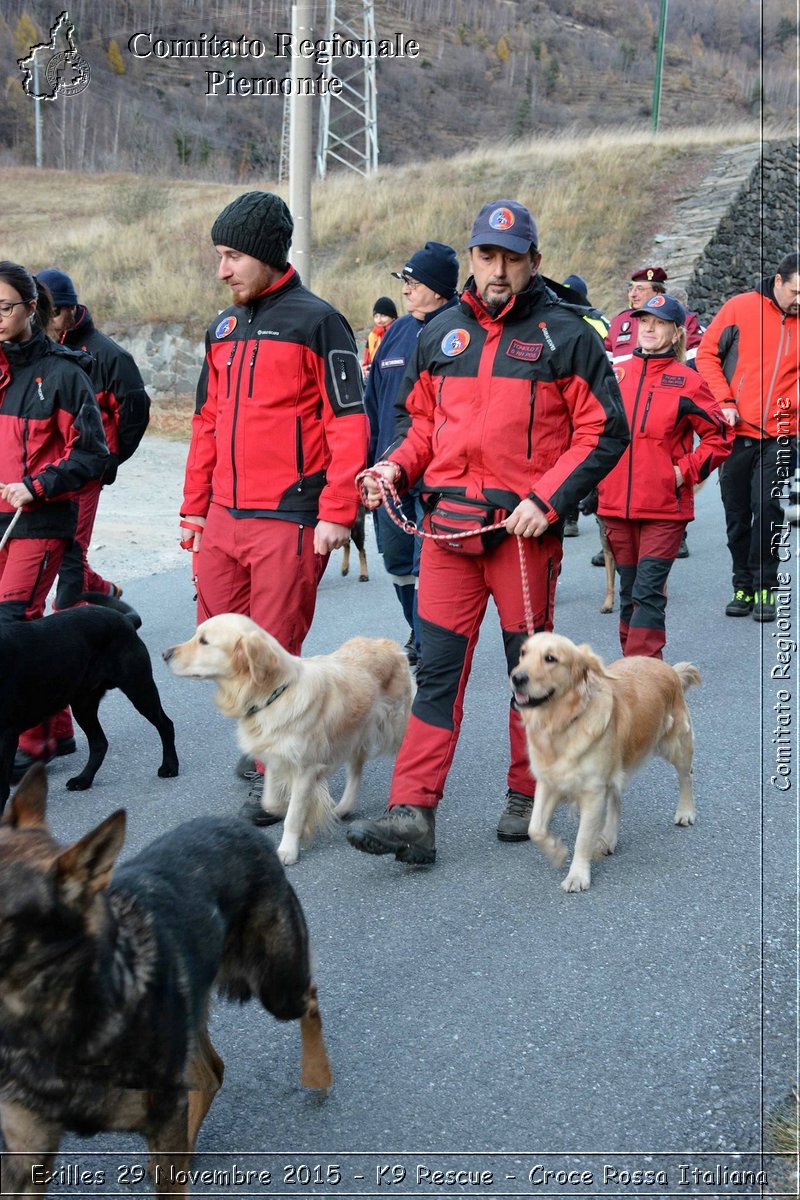 Exilles 29 Novembre 2015 - K9 Rescue - Croce Rossa Italiana- Comitato Regionale del Piemonte