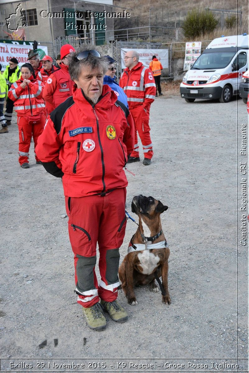 Exilles 29 Novembre 2015 - K9 Rescue - Croce Rossa Italiana- Comitato Regionale del Piemonte