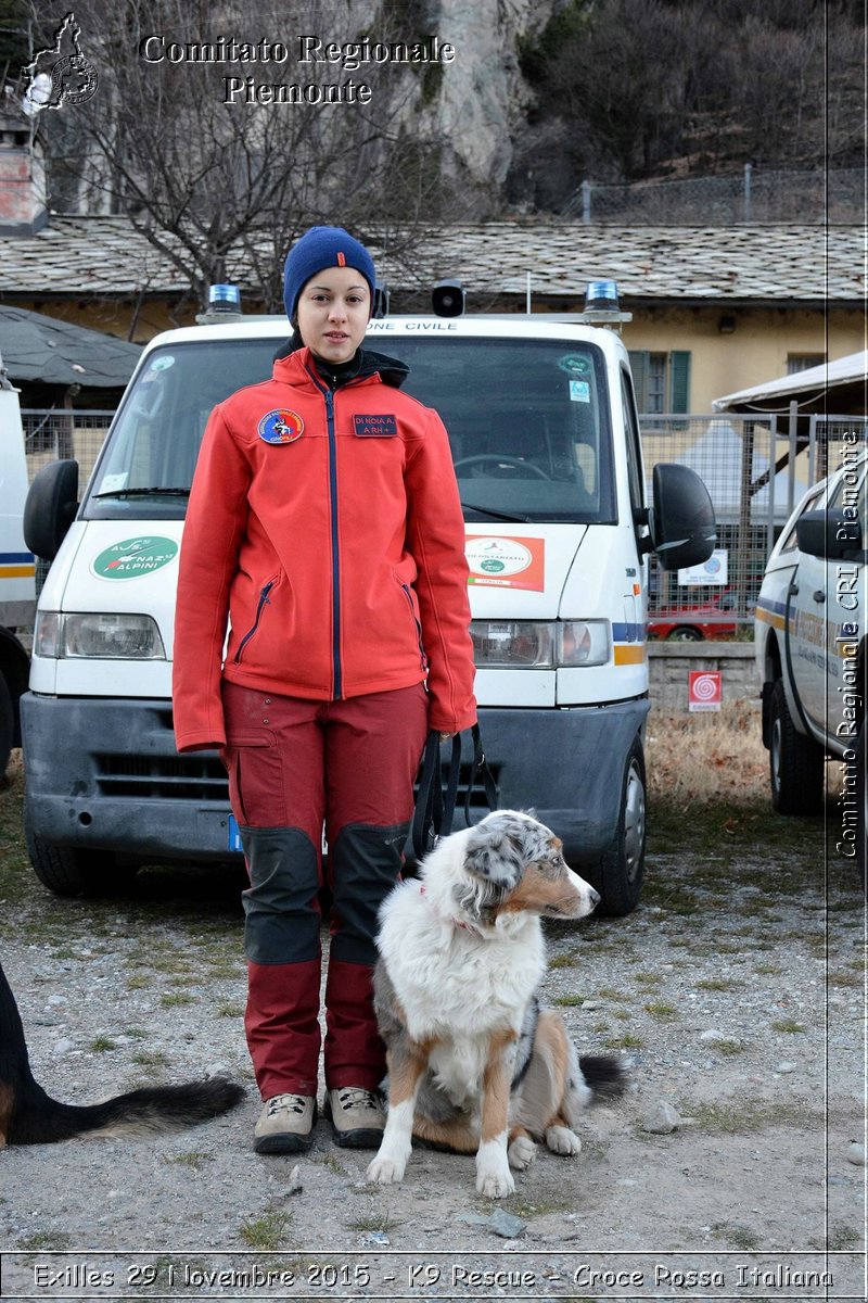 Exilles 29 Novembre 2015 - K9 Rescue - Croce Rossa Italiana- Comitato Regionale del Piemonte