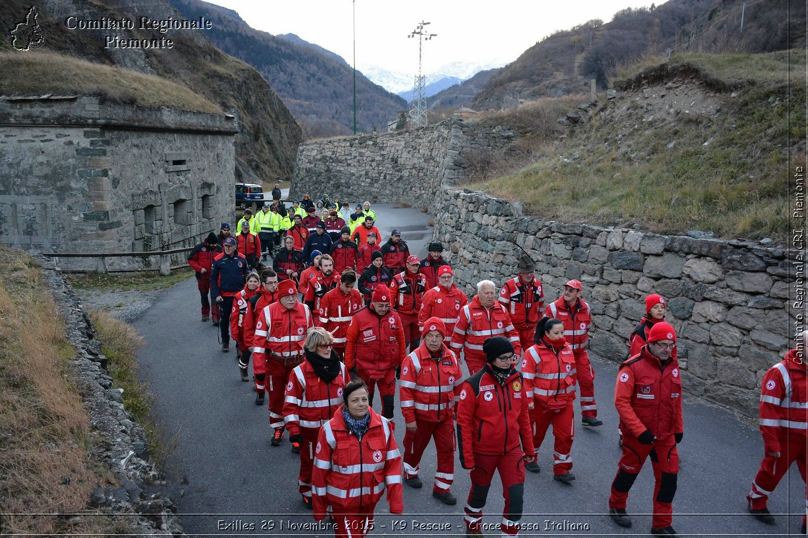 Exilles 29 Novembre 2015 - K9 Rescue - Croce Rossa Italiana- Comitato Regionale del Piemonte