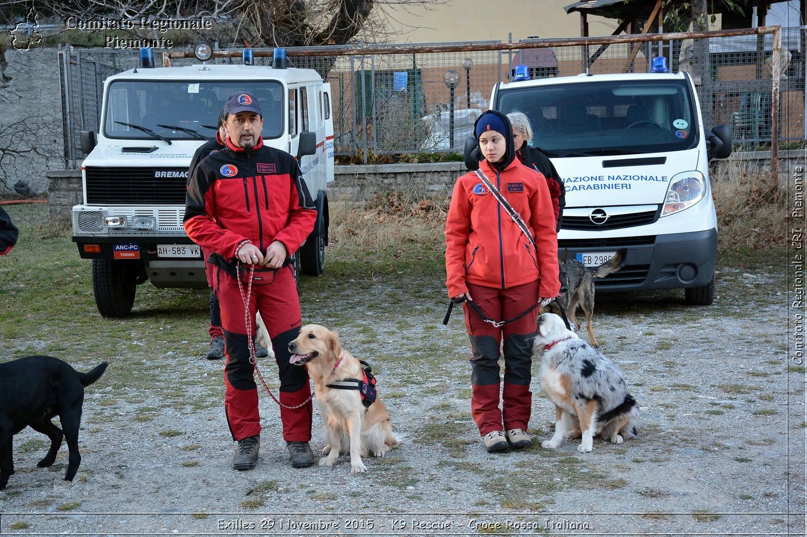 Exilles 29 Novembre 2015 - K9 Rescue - Croce Rossa Italiana- Comitato Regionale del Piemonte