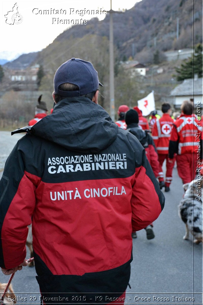 Exilles 29 Novembre 2015 - K9 Rescue - Croce Rossa Italiana- Comitato Regionale del Piemonte