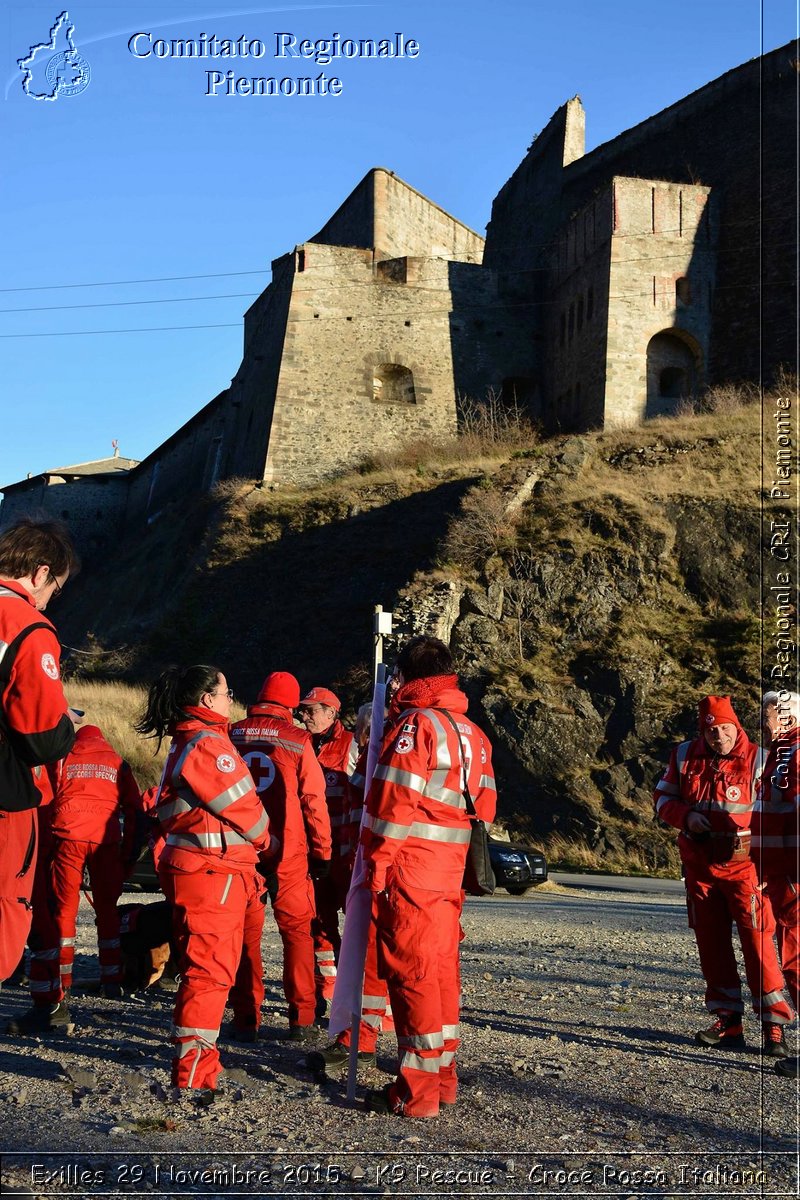 Exilles 29 Novembre 2015 - K9 Rescue - Croce Rossa Italiana- Comitato Regionale del Piemonte