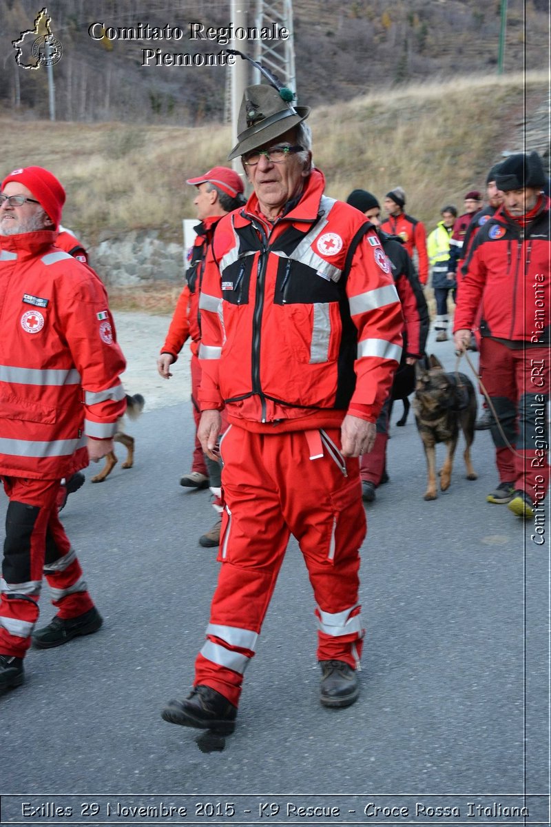 Exilles 29 Novembre 2015 - K9 Rescue - Croce Rossa Italiana- Comitato Regionale del Piemonte