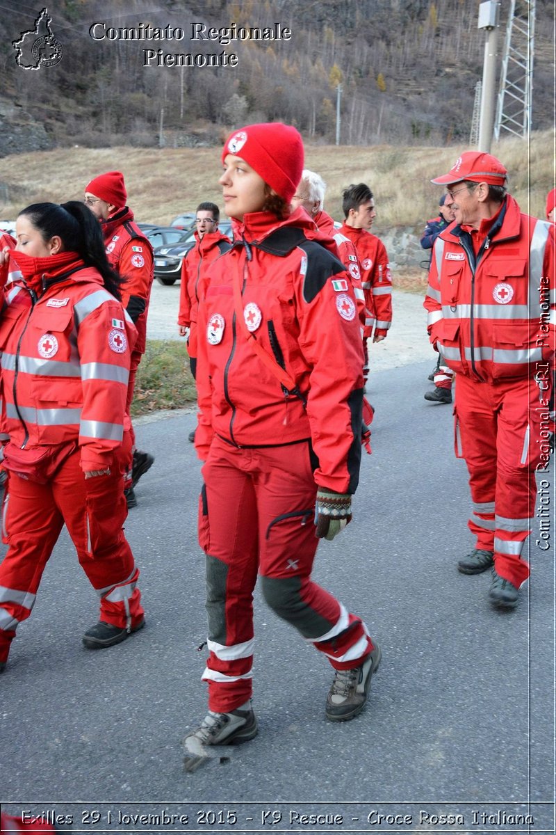 Exilles 29 Novembre 2015 - K9 Rescue - Croce Rossa Italiana- Comitato Regionale del Piemonte