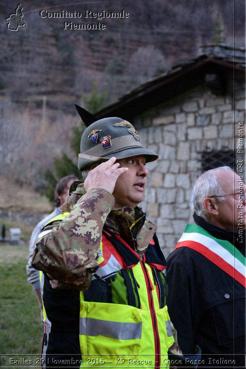 Exilles 29 Novembre 2015 - K9 Rescue - Croce Rossa Italiana- Comitato Regionale del Piemonte