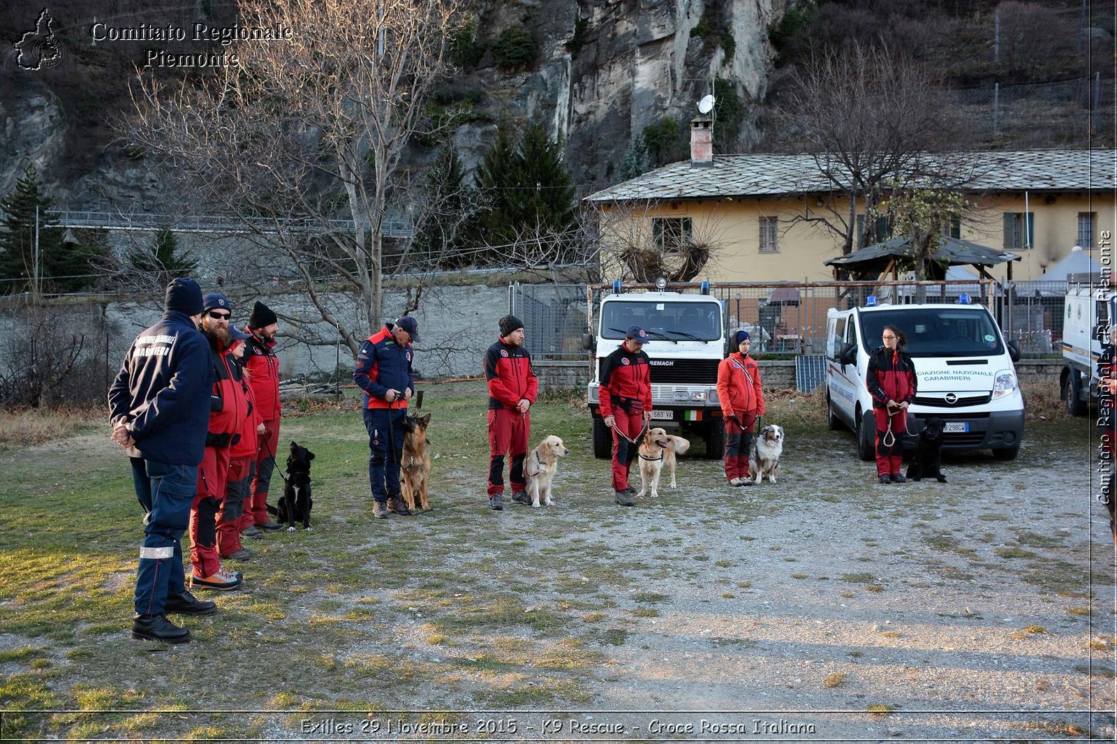 Exilles 29 Novembre 2015 - K9 Rescue - Croce Rossa Italiana- Comitato Regionale del Piemonte