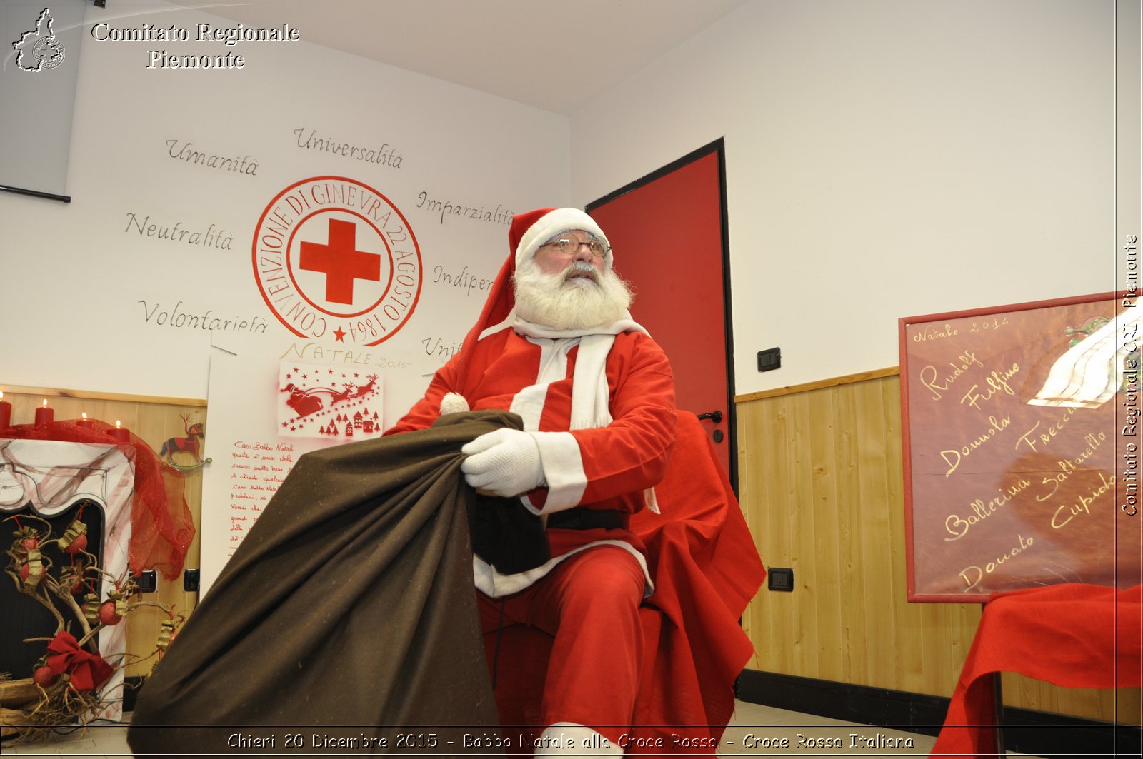 Chieri 20 Dicembre 2015 - Babbo Natale alla Croce Rossa - Croce Rossa Italiana- Comitato Regionale del Piemonte