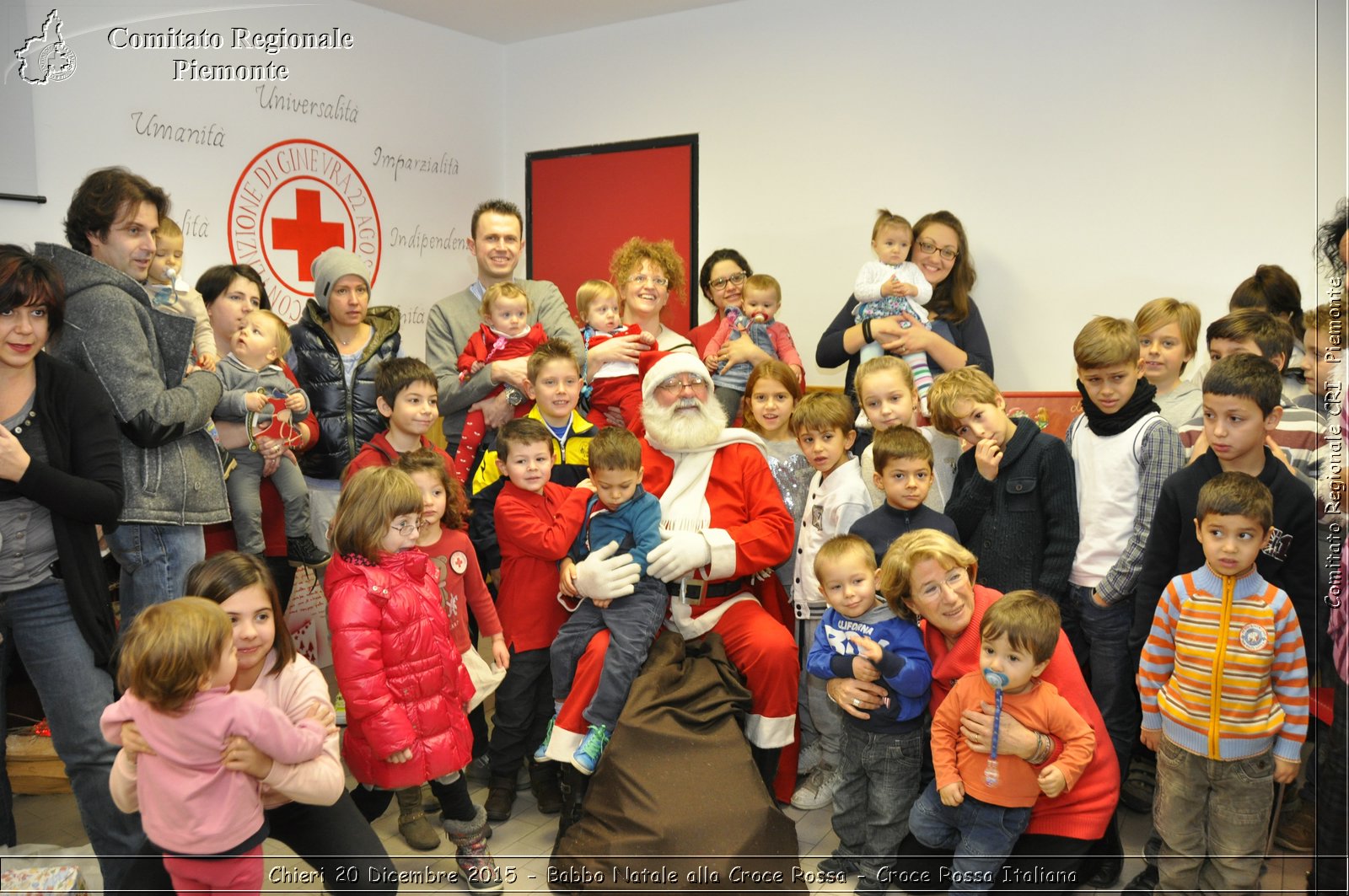 Chieri 20 Dicembre 2015 - Babbo Natale alla Croce Rossa - Croce Rossa Italiana- Comitato Regionale del Piemonte