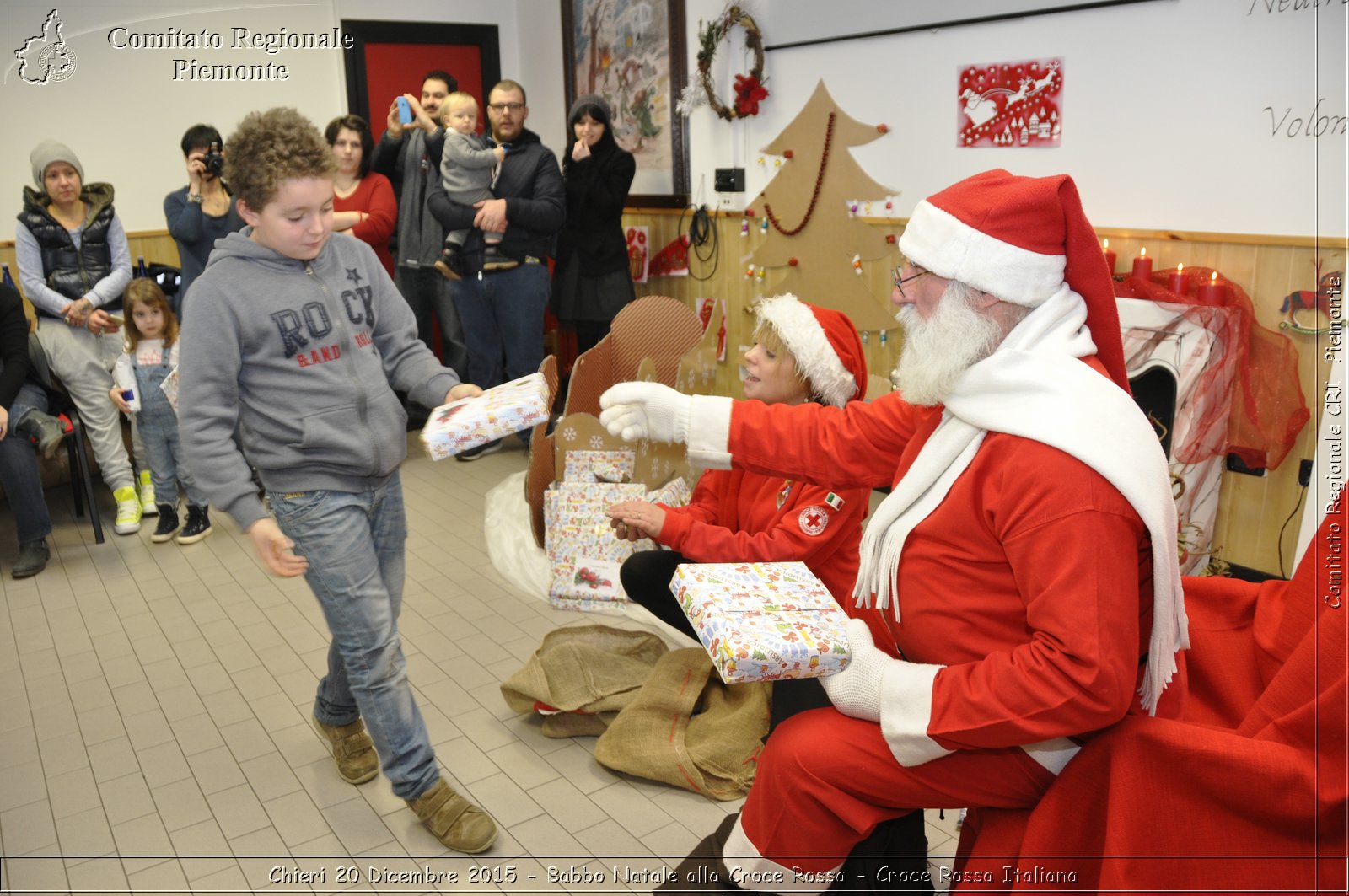 Chieri 20 Dicembre 2015 - Babbo Natale alla Croce Rossa - Croce Rossa Italiana- Comitato Regionale del Piemonte