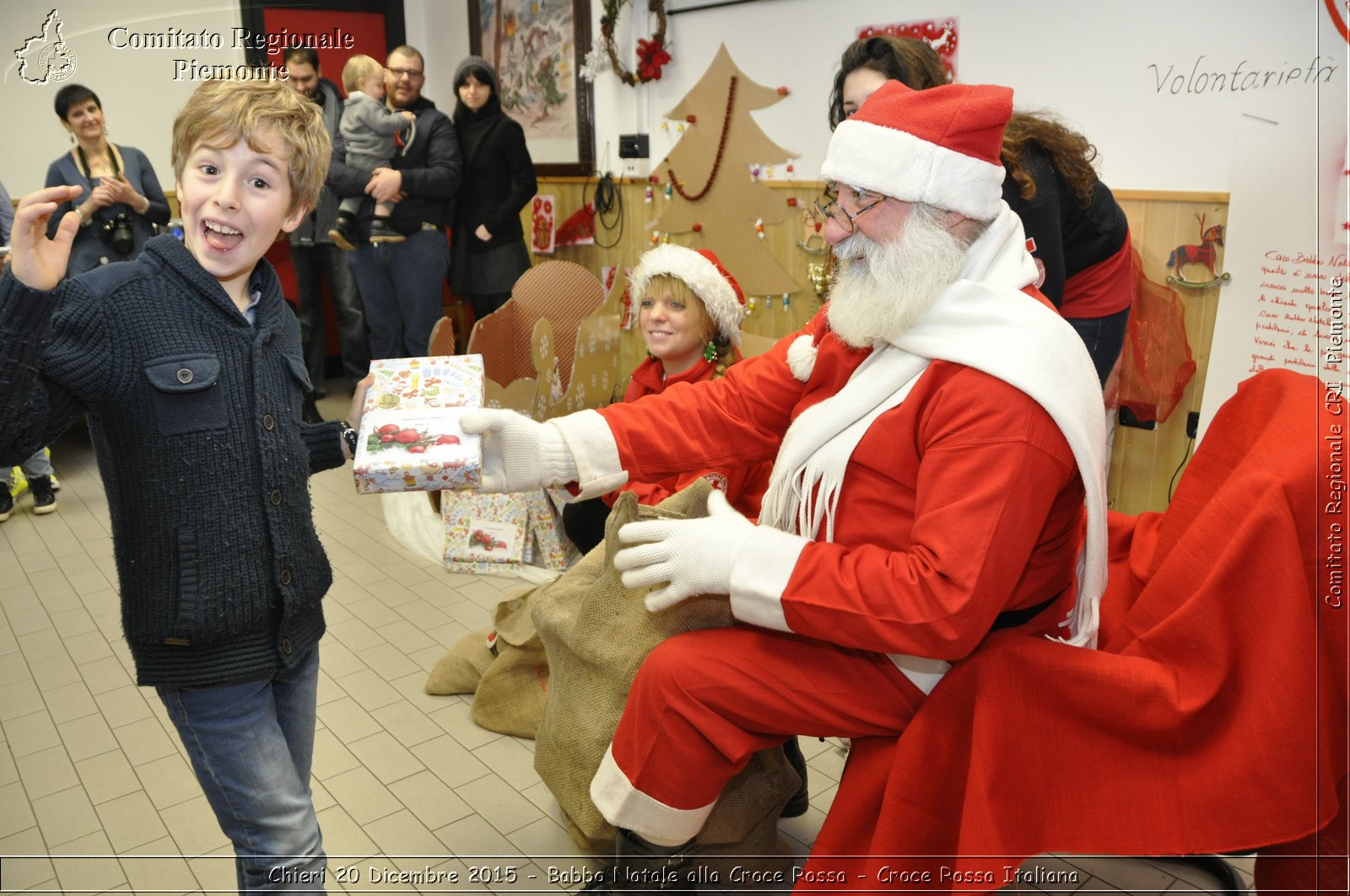 Chieri 20 Dicembre 2015 - Babbo Natale alla Croce Rossa - Croce Rossa Italiana- Comitato Regionale del Piemonte