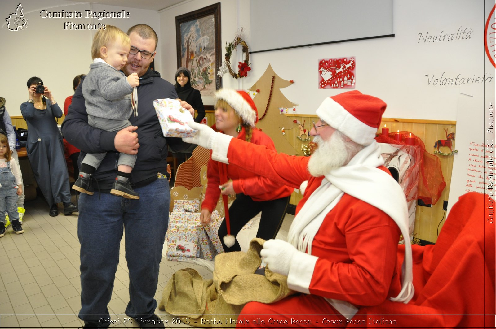 Chieri 20 Dicembre 2015 - Babbo Natale alla Croce Rossa - Croce Rossa Italiana- Comitato Regionale del Piemonte