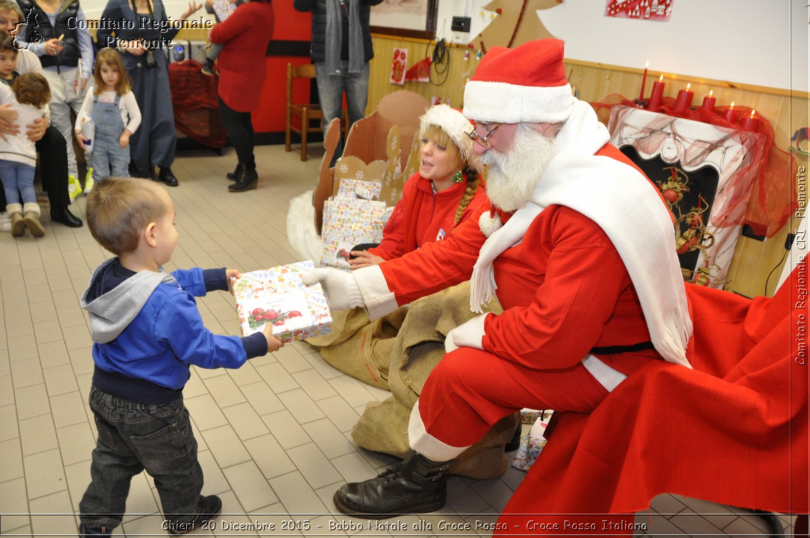 Chieri 20 Dicembre 2015 - Babbo Natale alla Croce Rossa - Croce Rossa Italiana- Comitato Regionale del Piemonte