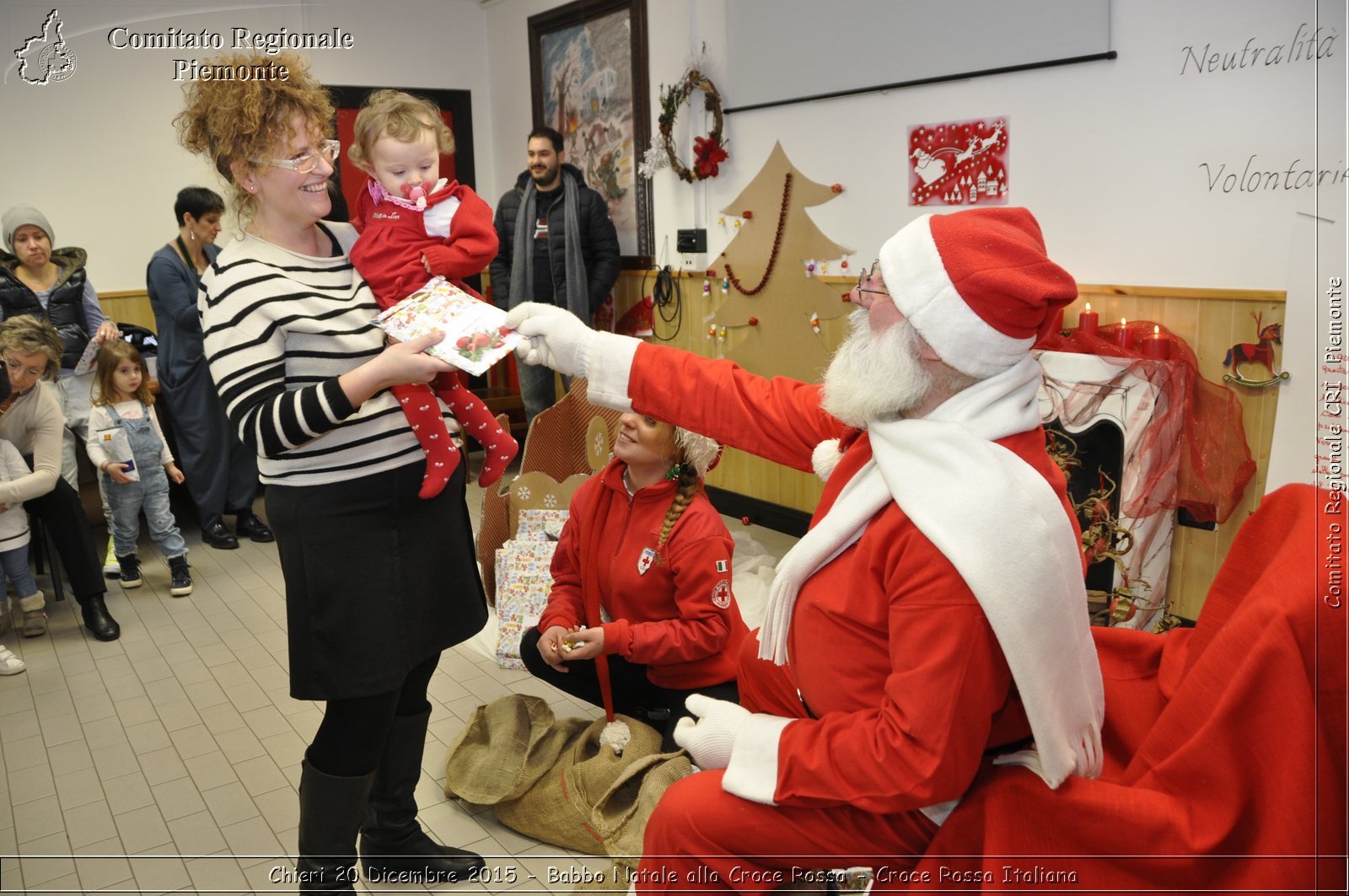 Chieri 20 Dicembre 2015 - Babbo Natale alla Croce Rossa - Croce Rossa Italiana- Comitato Regionale del Piemonte