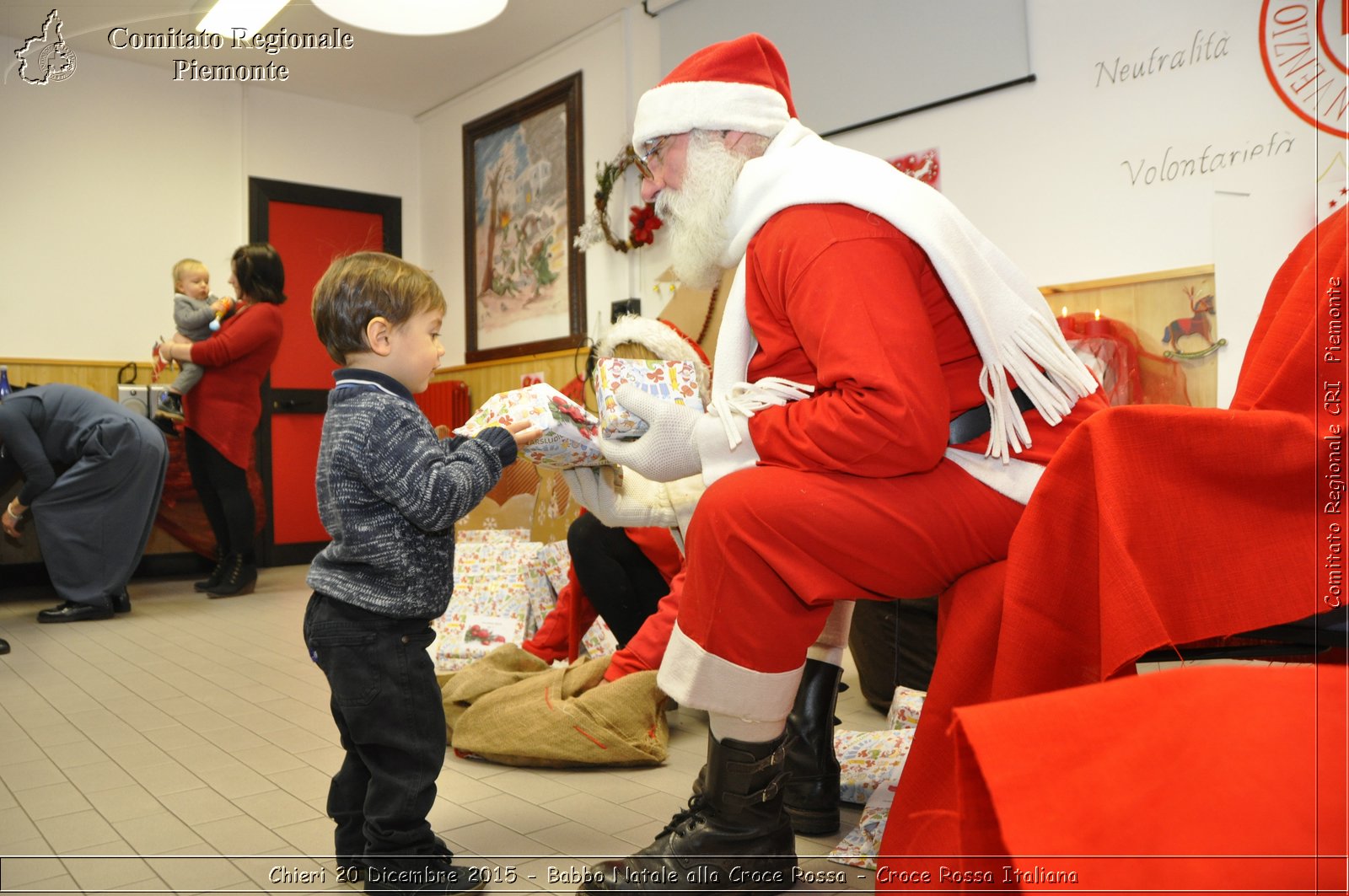 Chieri 20 Dicembre 2015 - Babbo Natale alla Croce Rossa - Croce Rossa Italiana- Comitato Regionale del Piemonte