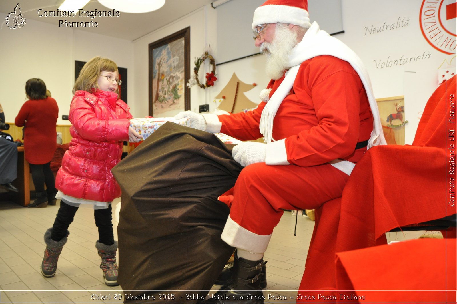 Chieri 20 Dicembre 2015 - Babbo Natale alla Croce Rossa - Croce Rossa Italiana- Comitato Regionale del Piemonte