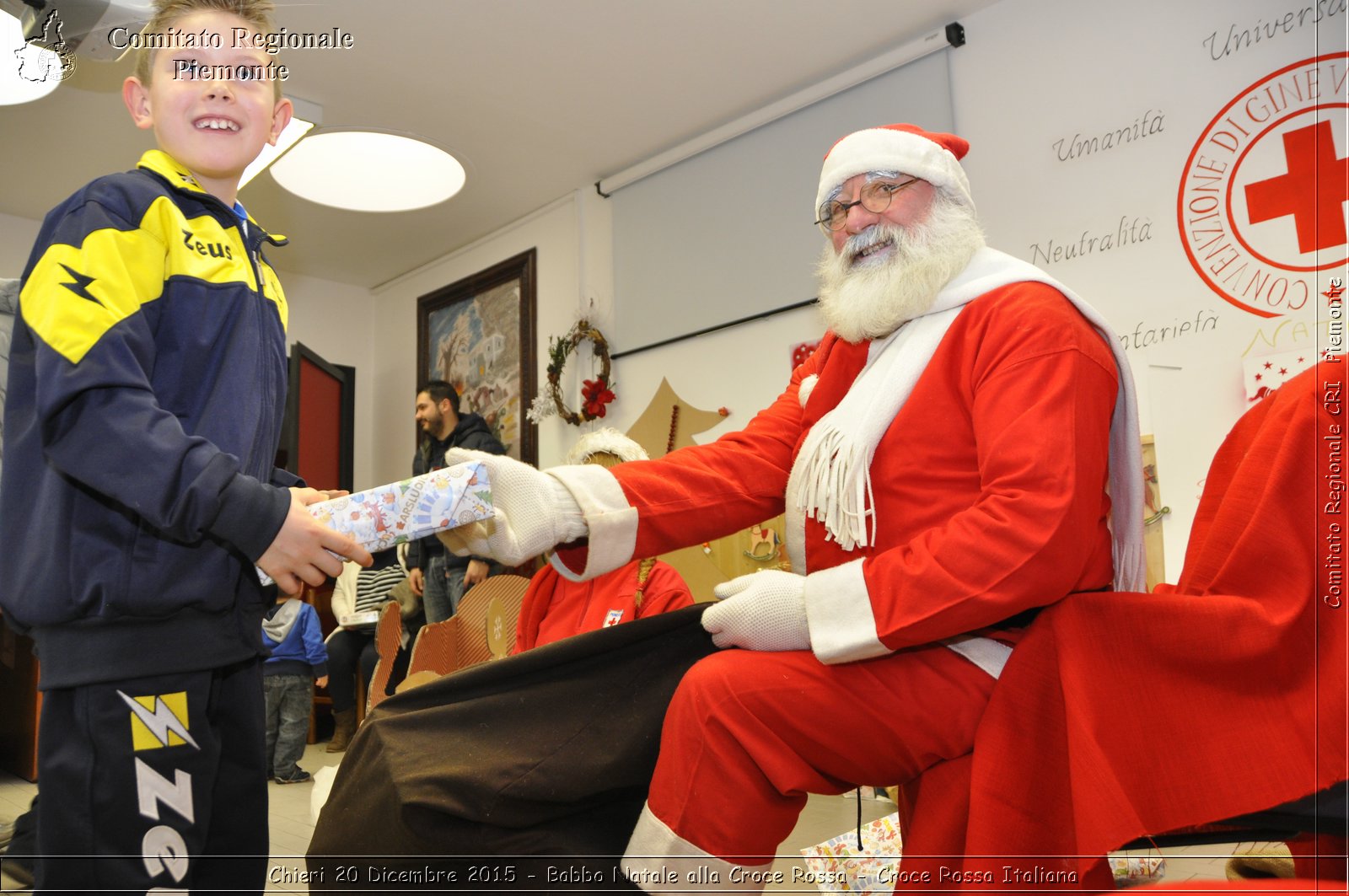 Chieri 20 Dicembre 2015 - Babbo Natale alla Croce Rossa - Croce Rossa Italiana- Comitato Regionale del Piemonte