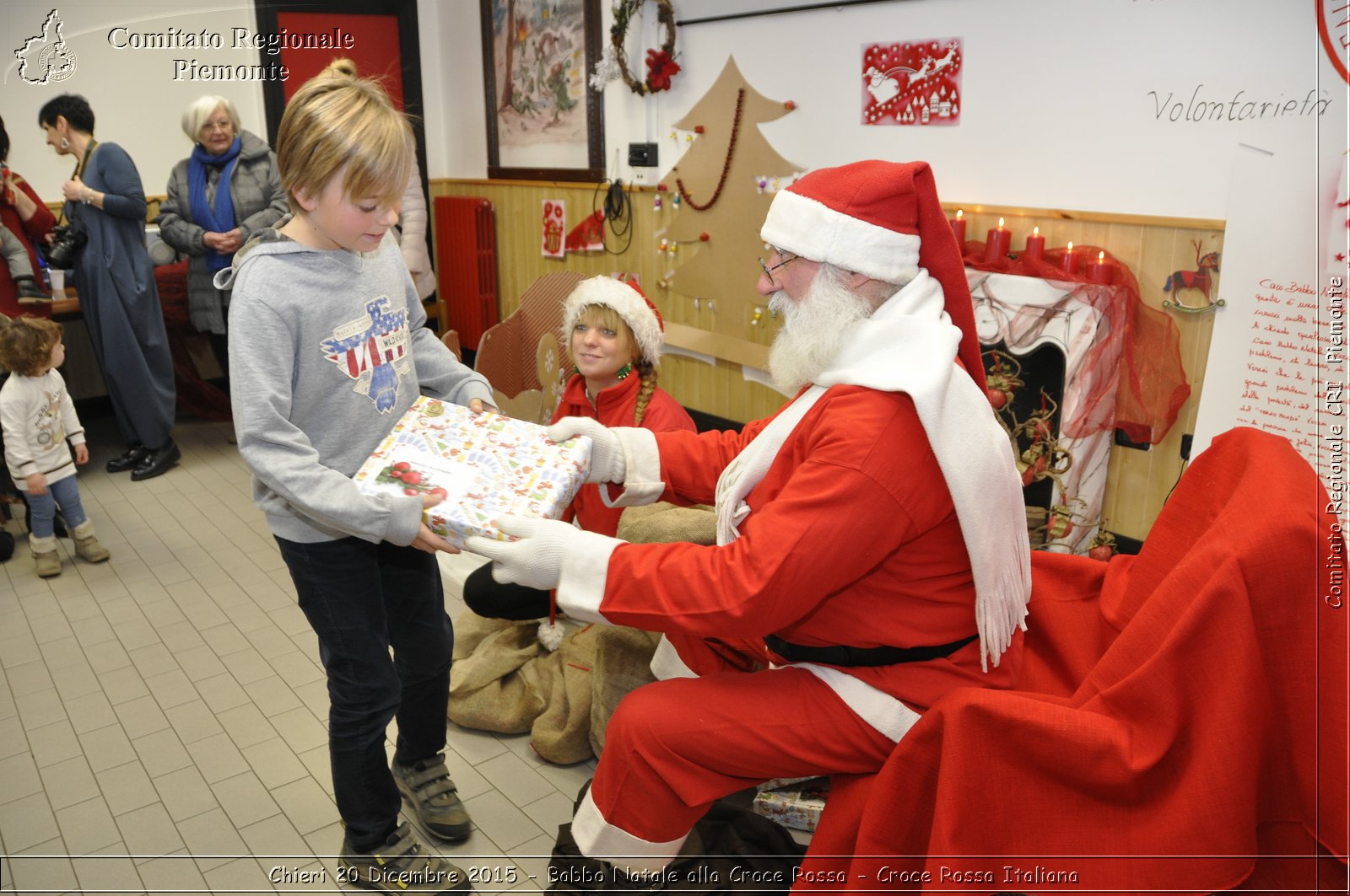 Chieri 20 Dicembre 2015 - Babbo Natale alla Croce Rossa - Croce Rossa Italiana- Comitato Regionale del Piemonte