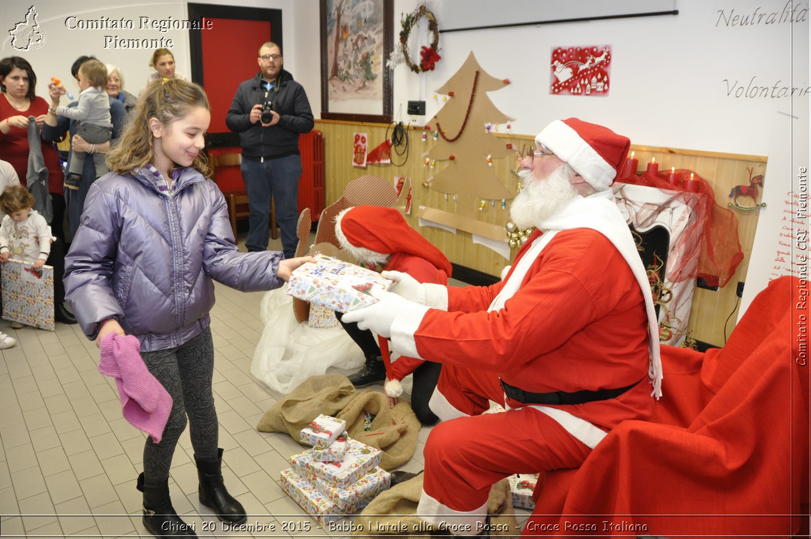 Chieri 20 Dicembre 2015 - Babbo Natale alla Croce Rossa - Croce Rossa Italiana- Comitato Regionale del Piemonte