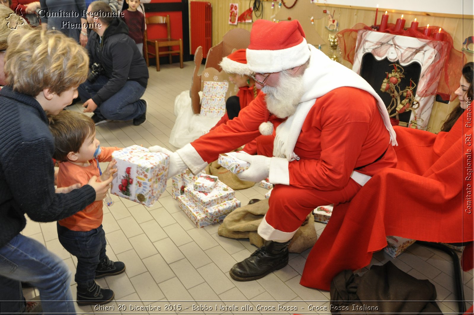 Chieri 20 Dicembre 2015 - Babbo Natale alla Croce Rossa - Croce Rossa Italiana- Comitato Regionale del Piemonte