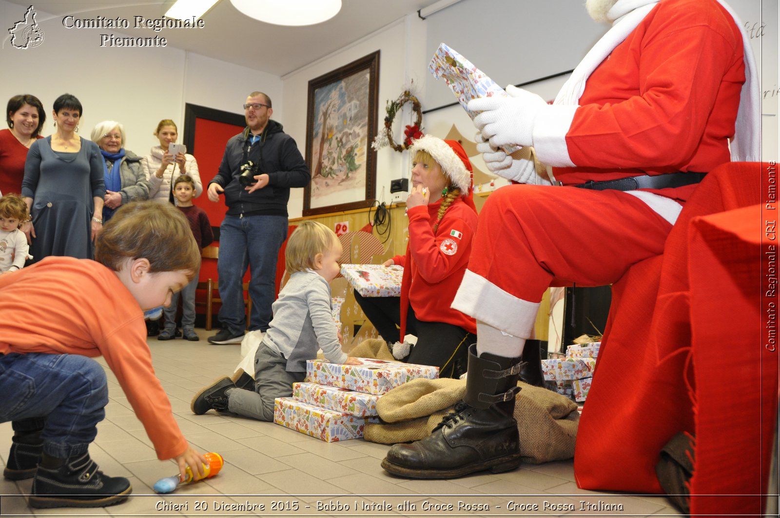 Chieri 20 Dicembre 2015 - Babbo Natale alla Croce Rossa - Croce Rossa Italiana- Comitato Regionale del Piemonte