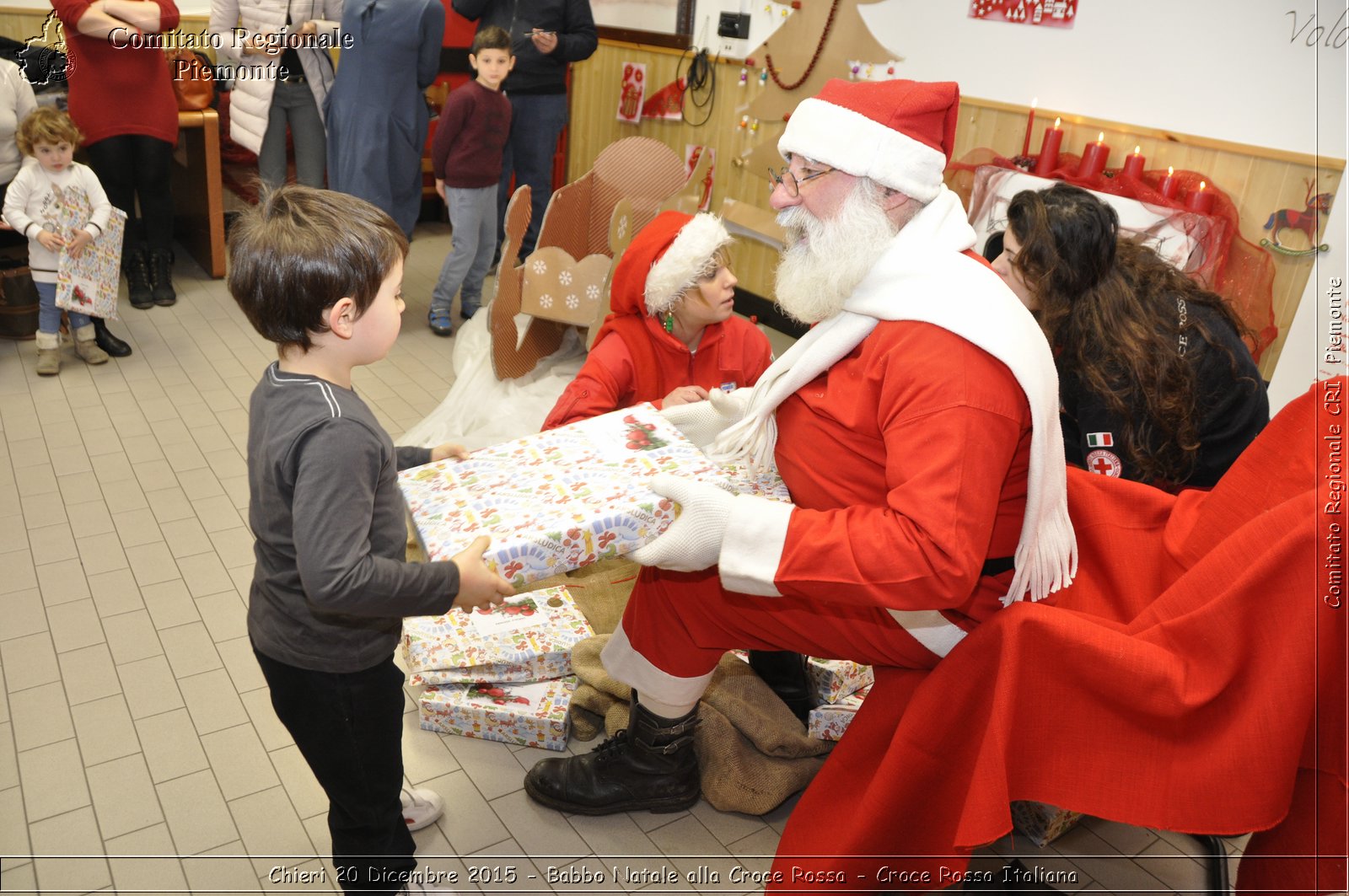 Chieri 20 Dicembre 2015 - Babbo Natale alla Croce Rossa - Croce Rossa Italiana- Comitato Regionale del Piemonte