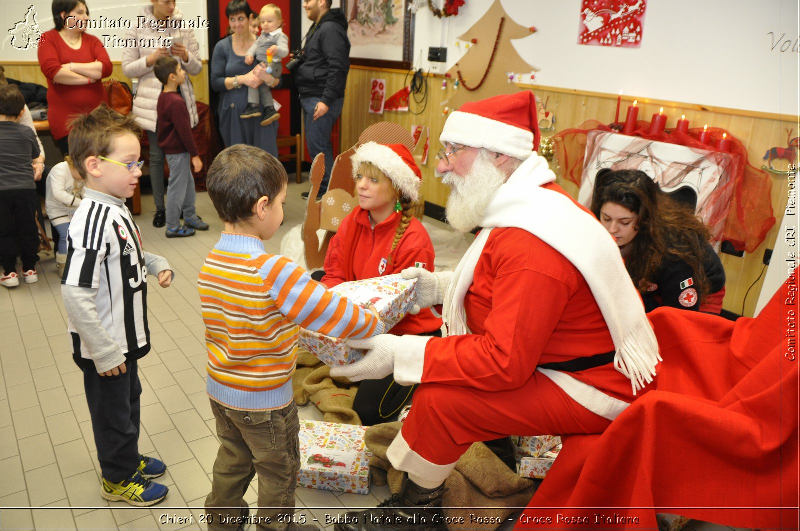 Chieri 20 Dicembre 2015 - Babbo Natale alla Croce Rossa - Croce Rossa Italiana- Comitato Regionale del Piemonte