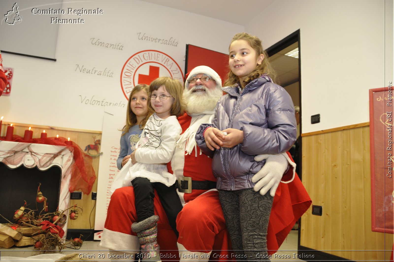 Chieri 20 Dicembre 2015 - Babbo Natale alla Croce Rossa - Croce Rossa Italiana- Comitato Regionale del Piemonte