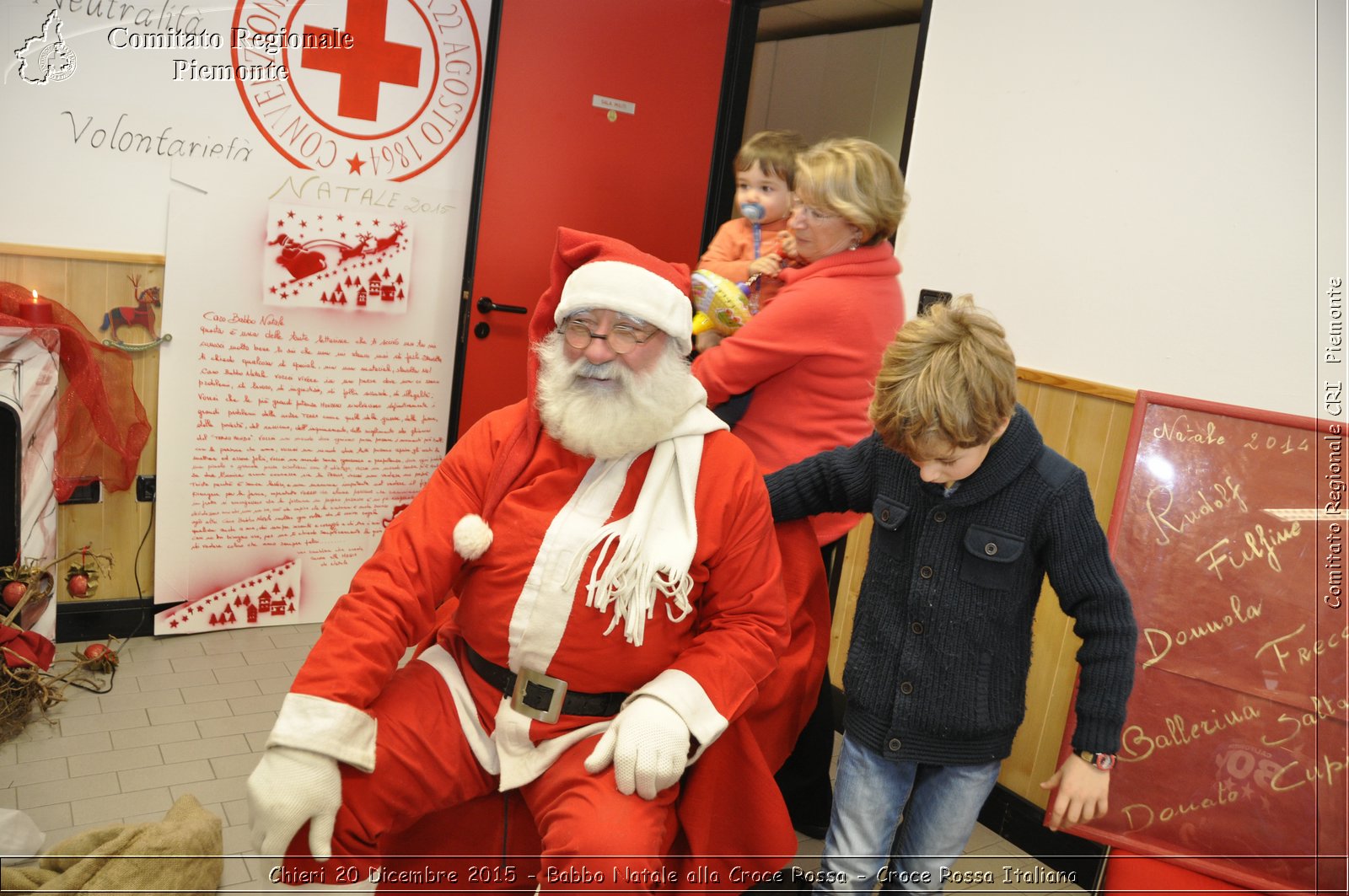 Chieri 20 Dicembre 2015 - Babbo Natale alla Croce Rossa - Croce Rossa Italiana- Comitato Regionale del Piemonte