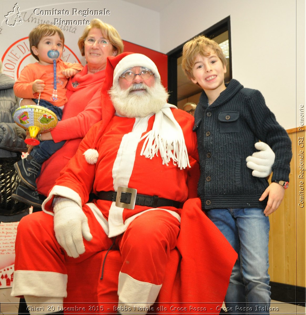 Chieri 20 Dicembre 2015 - Babbo Natale alla Croce Rossa - Croce Rossa Italiana- Comitato Regionale del Piemonte