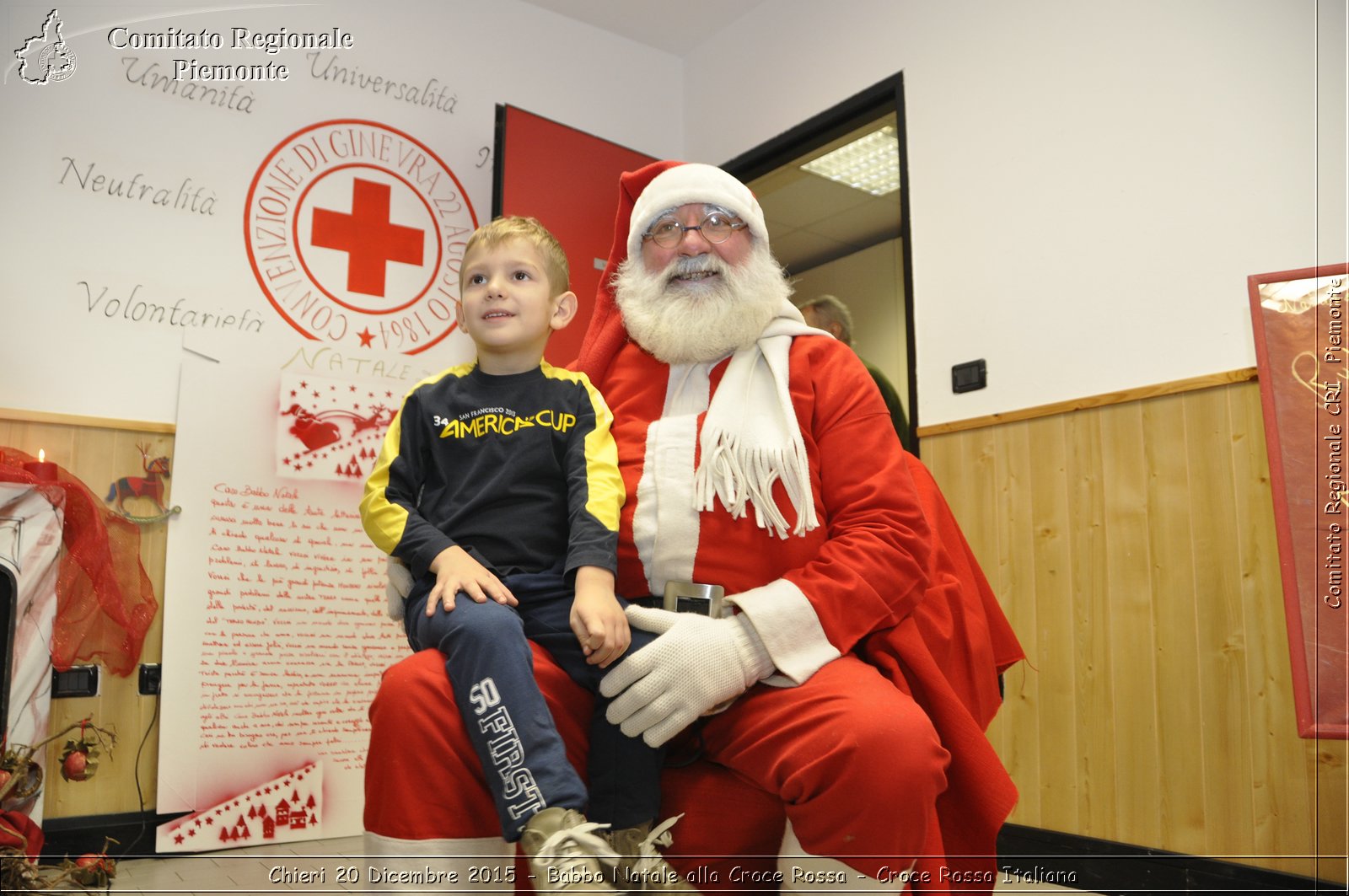 Chieri 20 Dicembre 2015 - Babbo Natale alla Croce Rossa - Croce Rossa Italiana- Comitato Regionale del Piemonte